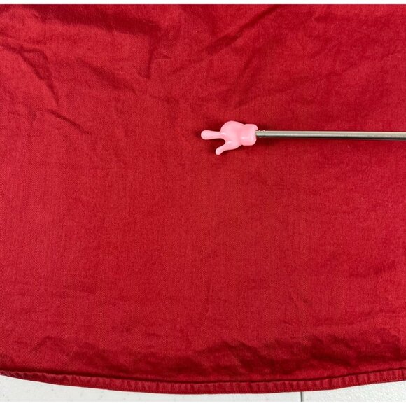 University Of Oxford Custom Fit Button Up Shirt Men's 44 Red Pocket Long Sleeve - Picture 10 of 10